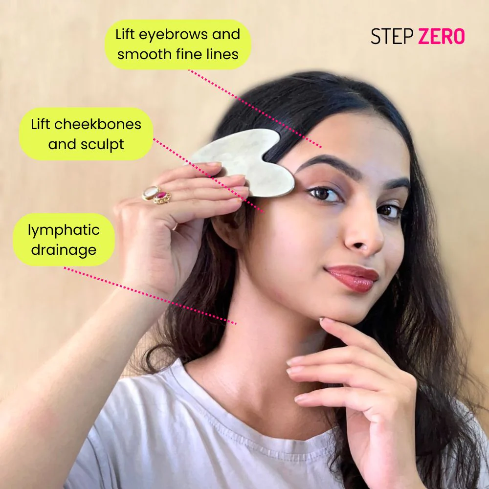 Stainless Steel Gua Sha Facial Massage Tool - Image 4