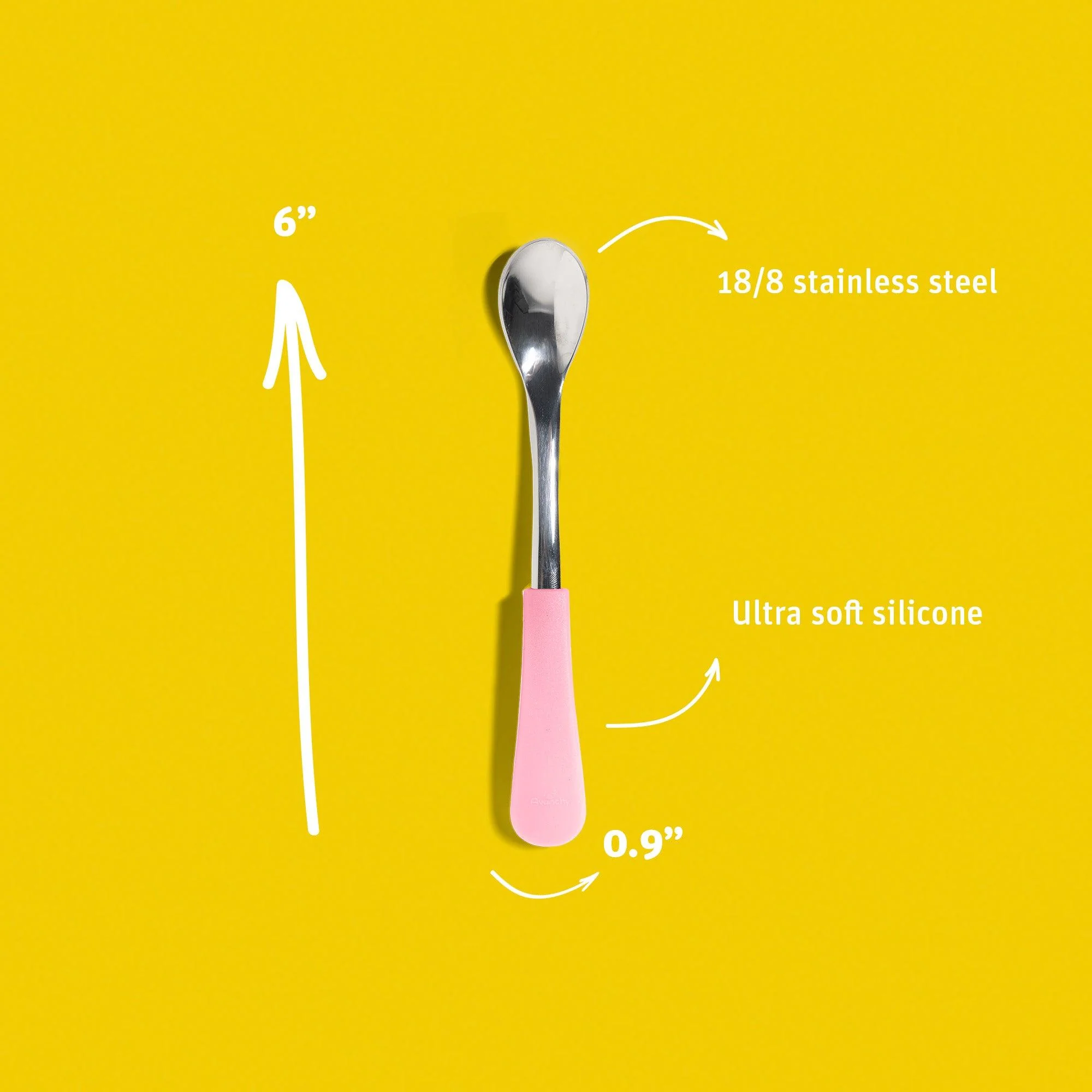 Stainless Steel Infant Spoons - Thin & Long (8 color options) - Image 5