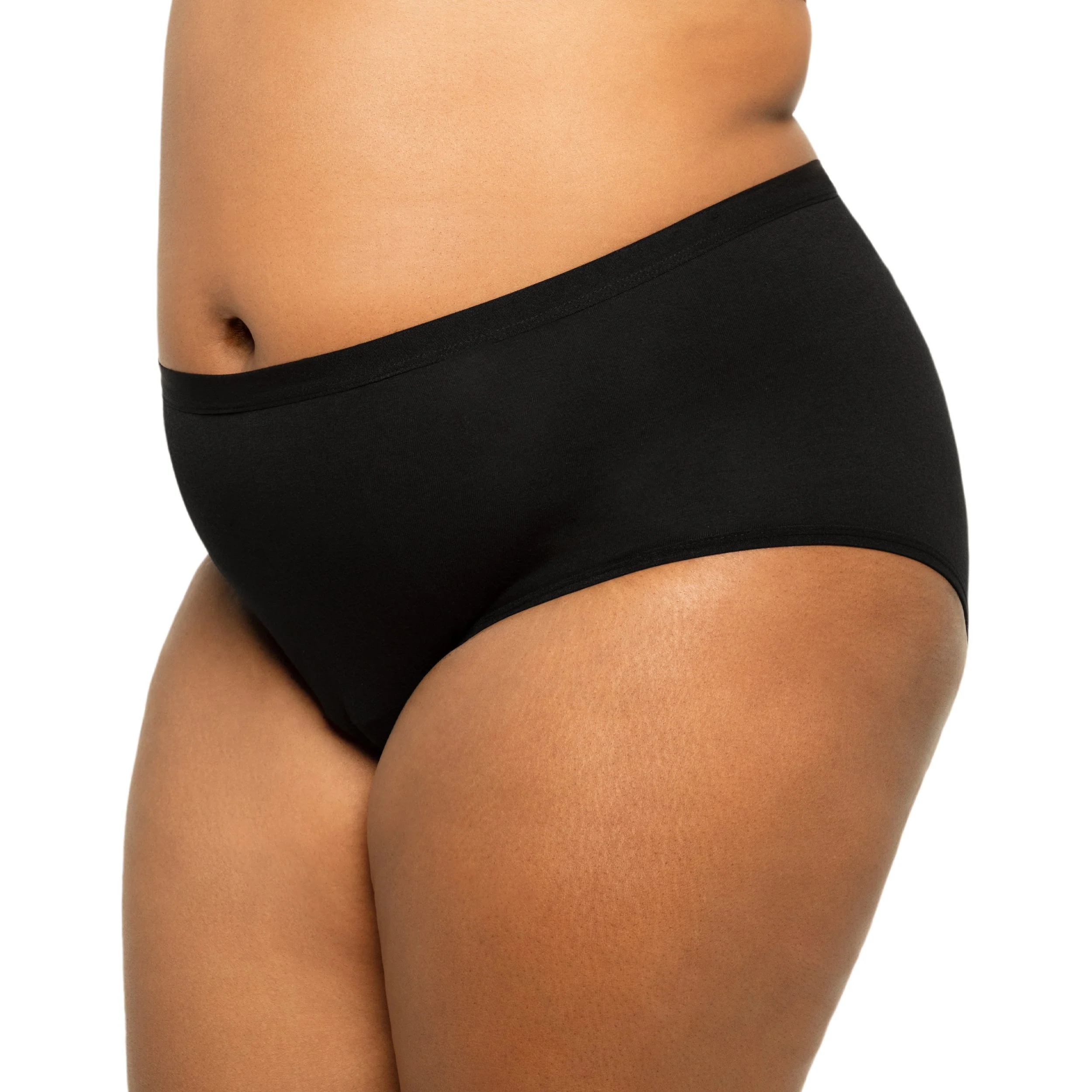 Extra Coverage High Waisted Period Underwear - Organic Cotton For Heavy Flows - Image 16