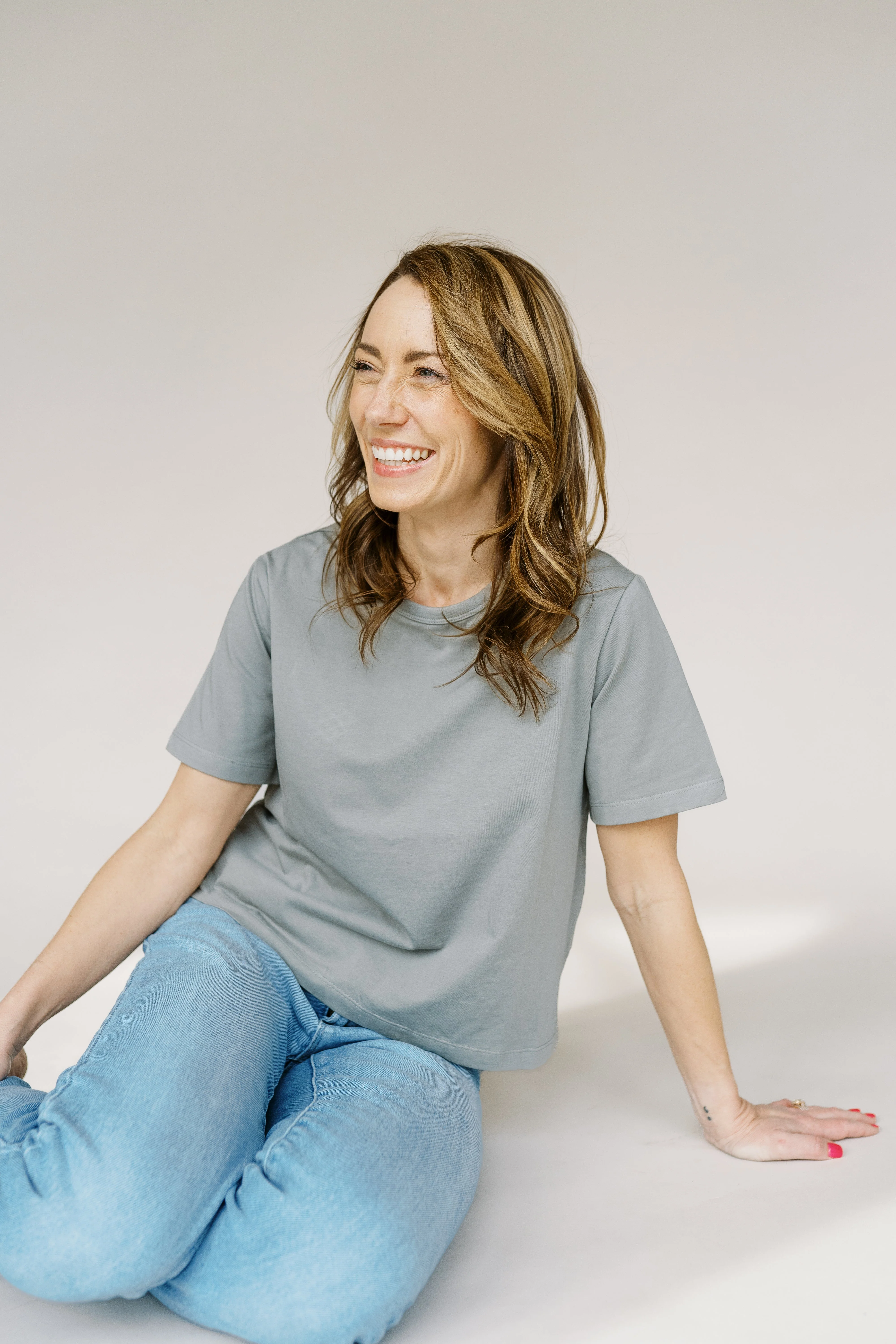 Moon Mist Mom Cropped Tee - Image 4