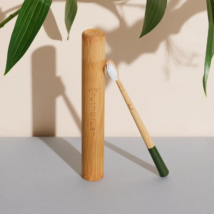 Painted Bamboo Toothbrush with Medium Bristles - Image 8