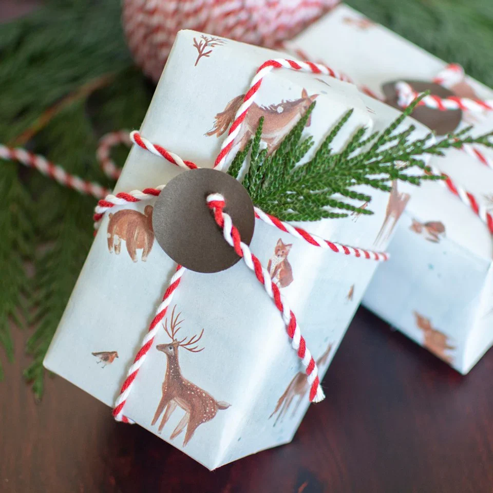 Winter Animals Eco Gift Wrap (Double Sided) - Image 4